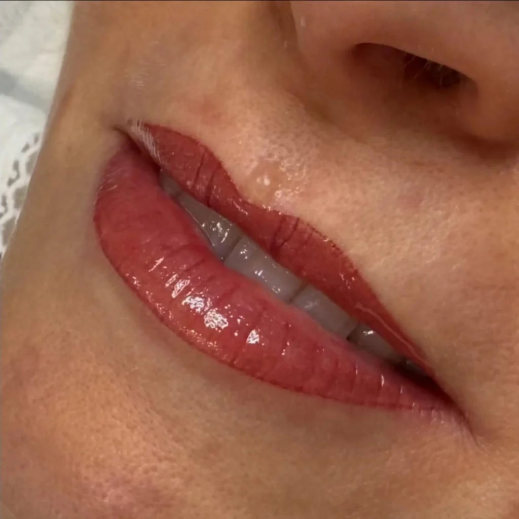 healing stage three after lip tattoo